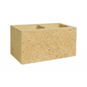 Pustak jednostronnie łupany 390x190x190 żółty