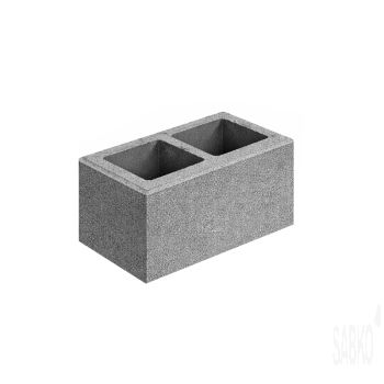 Pustak ogrodzeniowy 40x20x20 PRO+ midi szary