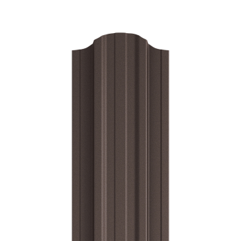 Sztacheta metalowa EMKA PM x 2 zakończenie półokrągłe RAL 8017x2