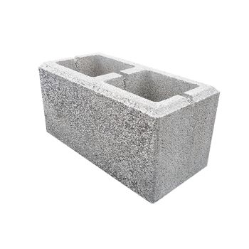 PUSTAK ŚRUTOWANY DWUSTRONNIE / 40x20x20cm biały 