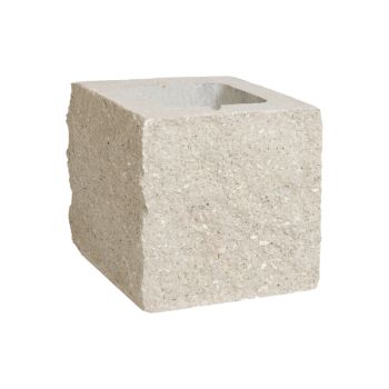 Pustak trzystronnie łupany 190x190x190 Biały BK