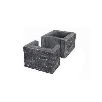 Pustak ogrodzeniowy A1 grafit 390x220x160