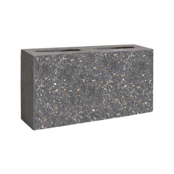 Pustak jednostronnie łupany 390x90x190 Grafit