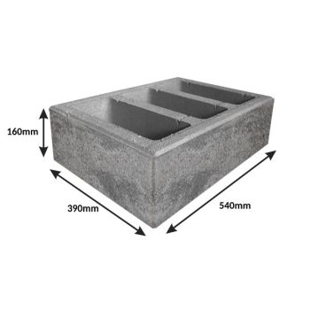 Pustak gładki 540x390x160 multikolor 5 szeroki