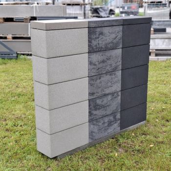 Pustak ogrodzeniowy 40x20x20 PRO+ midi szary