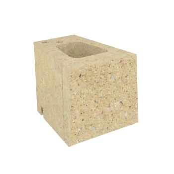 Pustak oporowy łupany prosto PB0-25-P N1/2 Piaskowy BK