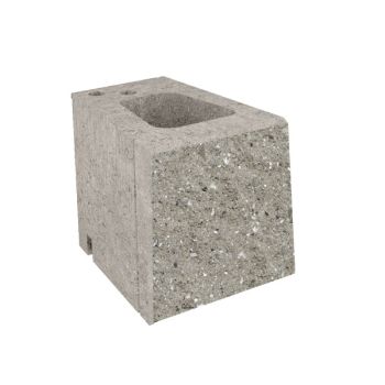 Pustak oporowy łupany prosto PB0-25-P N1/2 szary