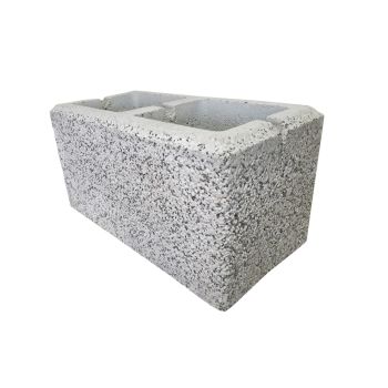 PUSTAK ŚRUTOWANY CZTEROSTRONNIE / 40x20x20cm biały