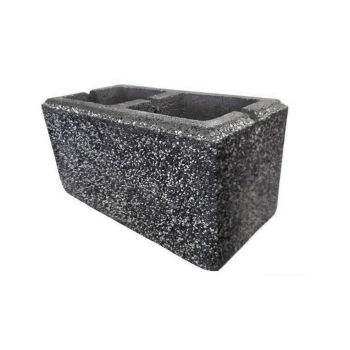 PUSTAK ŚRUTOWANY DWUSTRONNIE / 40x20x20cm grafit