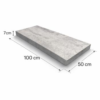 Płyta MEGA 100x50cm Perłowa