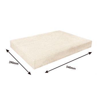 Daszek płaski - zlicowany 540x390x50 biały