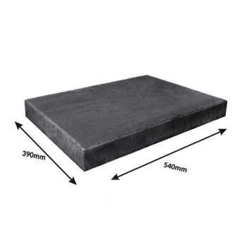 Daszek płaski - zlicowany 540x390x50 grafit