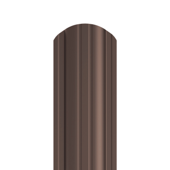 Sztacheta metalowa POLO PM x 2 zakończenie półokrągłe RAL 8017x2