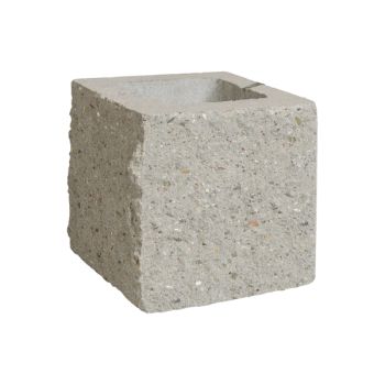 Pustak trzystronnie łupany 190x190x190 Szary