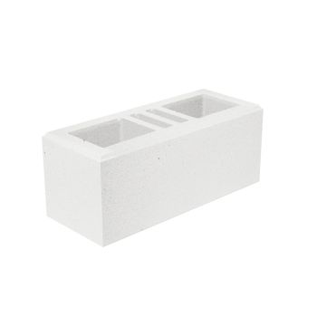 Pustak ogrodzeniowy SABKO BOKA ALPINO biały 50×20×20 cm – widok produktu i komór