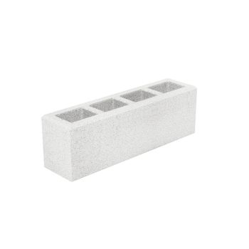 Pustak ogrodzeniowy SABKO LANG HVIT biały 80×20×25 cm – widok produktu i czterech komór
