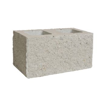 Pustak dwustronnie łupany narożny 390x190x190 szary