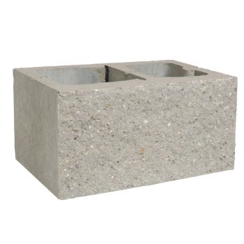 Pustak jednostronnie łupany 390x240x190 szary