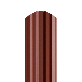 Sztacheta metalowa ESTETIC PM x 2 zakończenie półokrągłe RAL 8017x2