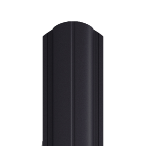 Sztacheta metalowa SIGMA PM x 2 zakończenie półokrągłe RAL 9005x2