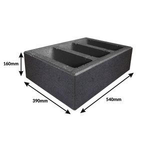 Pustak grafitowy duży słupkowy 540x390x160