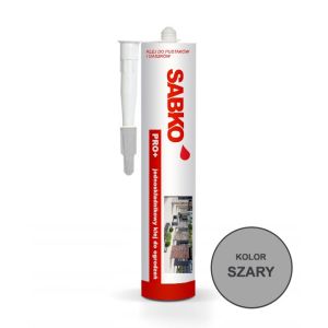 Klej do pustaków i daszków ogrodzeniowych PRO+ 290ml szary