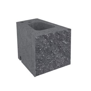 Pustak oporowy łupany prosto PB0-25-P N1/2 Grafit 