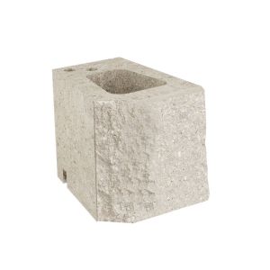 Pustak oporowy łupany łukowo GARDEN biały bk 1/2