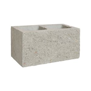 Pustak dwustronnie łupany 390x190x190 szary